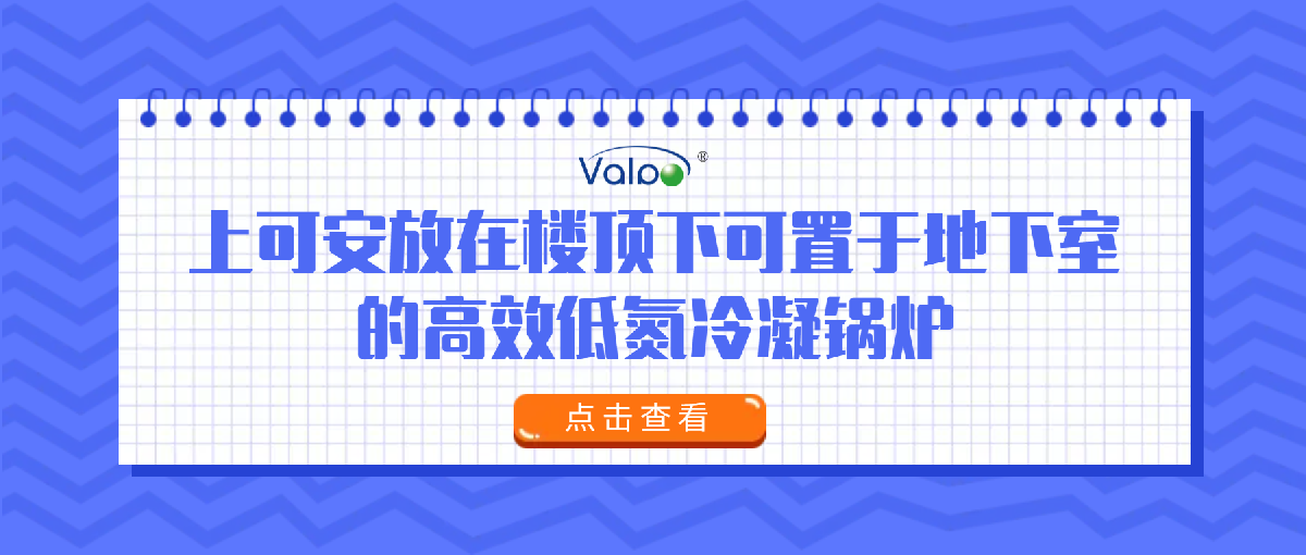 上可安放在楼顶，下可置于地下室的高效低氮冷凝锅炉